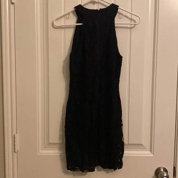 Speechless small Women’s black lace short dress with keyhole top - Picture 2 of 2